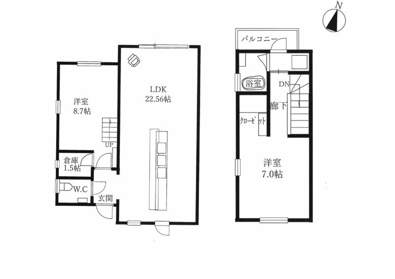 高知市水源町 一戸建 の間取り画像