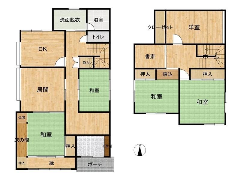 高知市仲田町 一戸建 の間取り画像