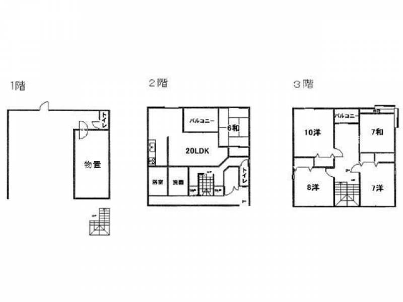 高知市塚ノ原 一戸建 の間取り画像