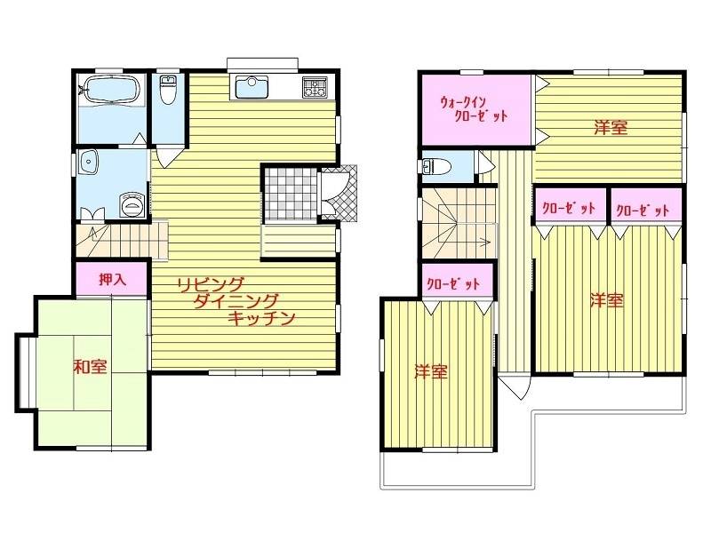 高知市一宮東町 一戸建 の間取り画像