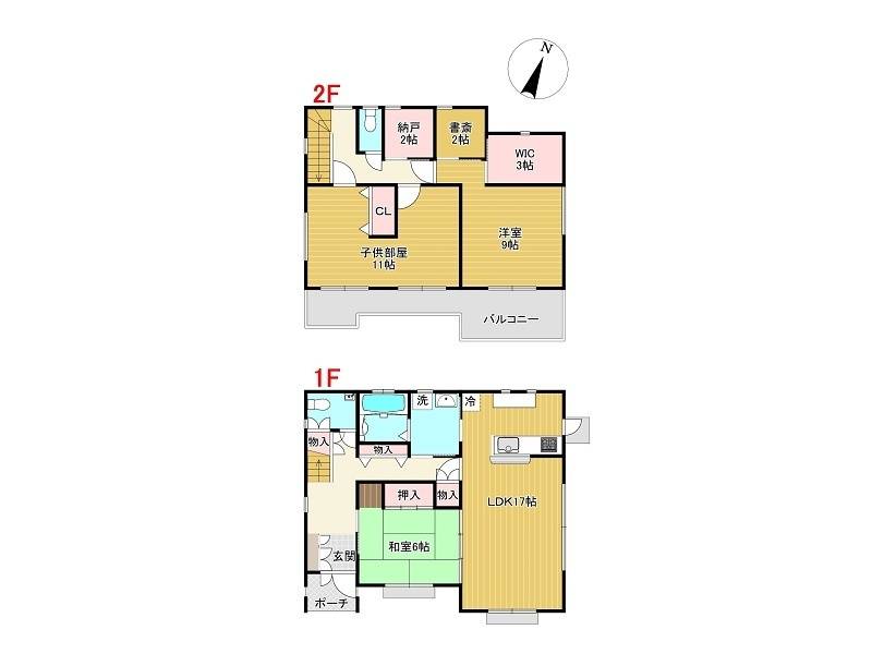 香南市野市町新宮 一戸建 の間取り画像