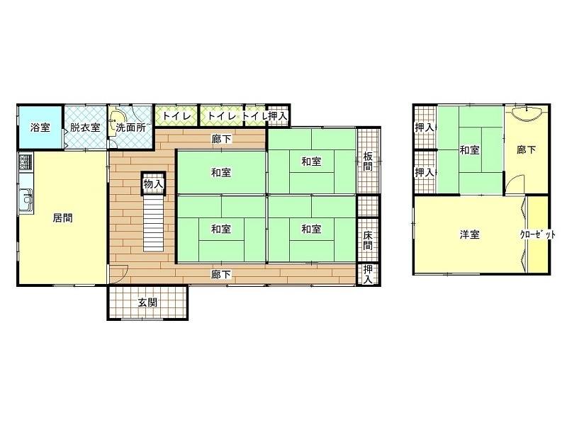 土佐市高岡町甲 一戸建 の間取り画像