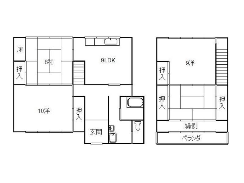 高知市介良 一戸建 の間取り画像