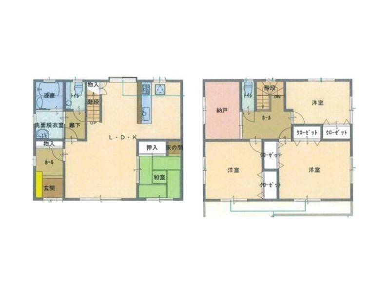 南国市大そね甲 一戸建 の間取り画像