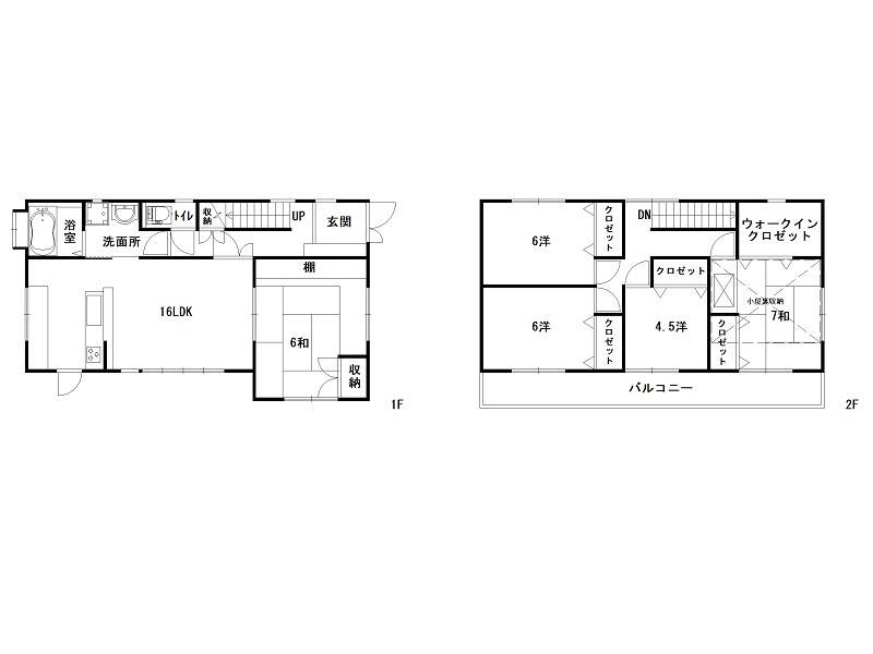 高知市瀬戸南町 一戸建 の間取り画像