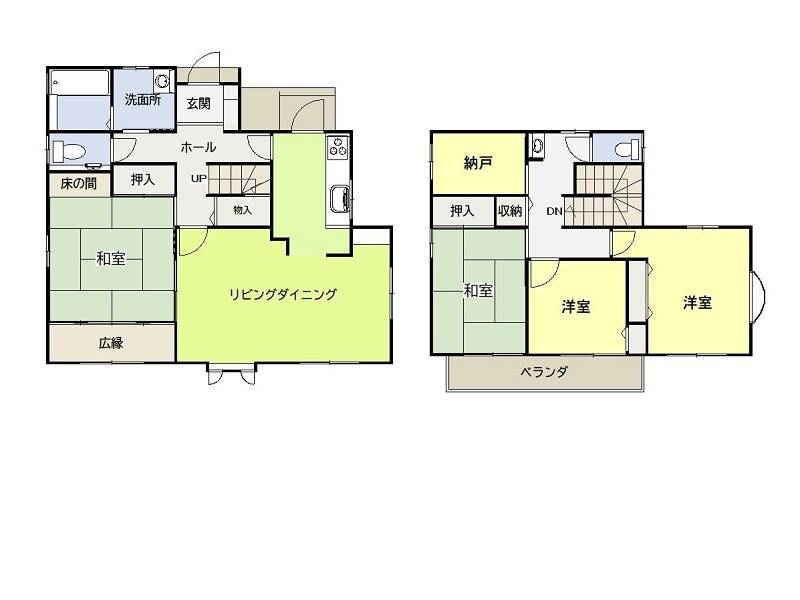 高知市春野町南ケ丘 一戸建 の間取り画像