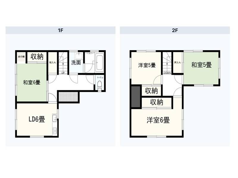 高知市中久万 一戸建 の間取り画像