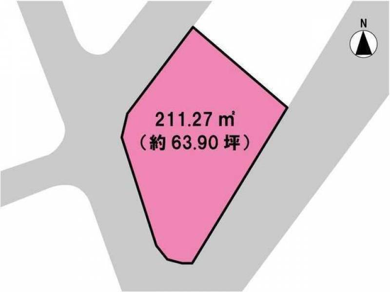 高知市北高見町  の区画図