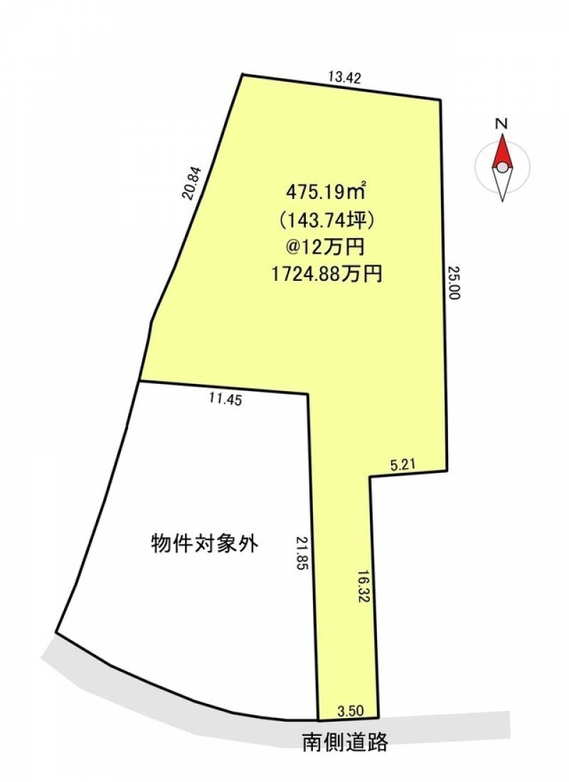 南国市堀ノ内  の区画図