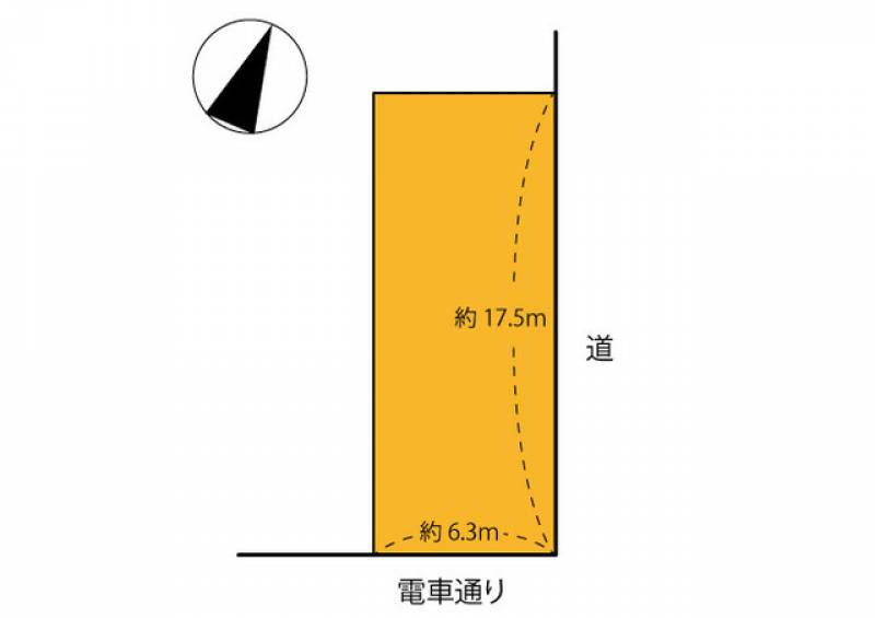 高知市高須新木  の区画図