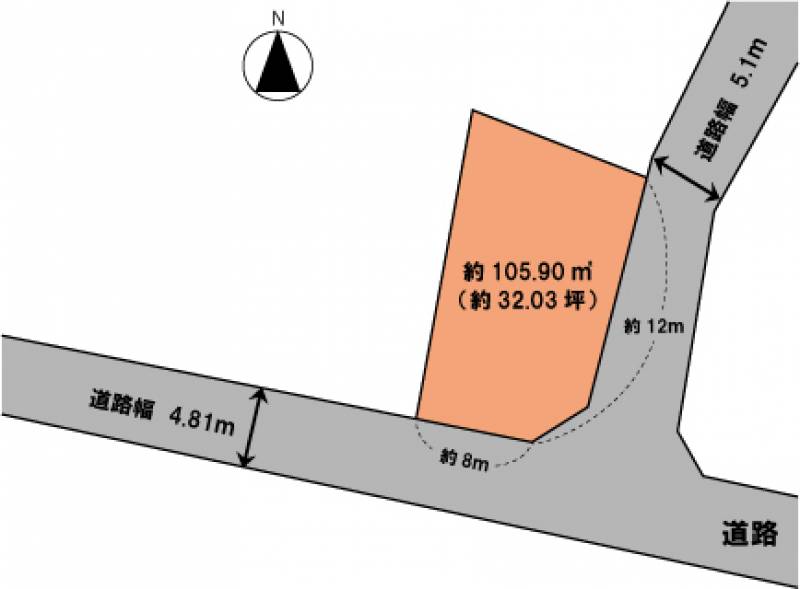高知市福井町  の区画図