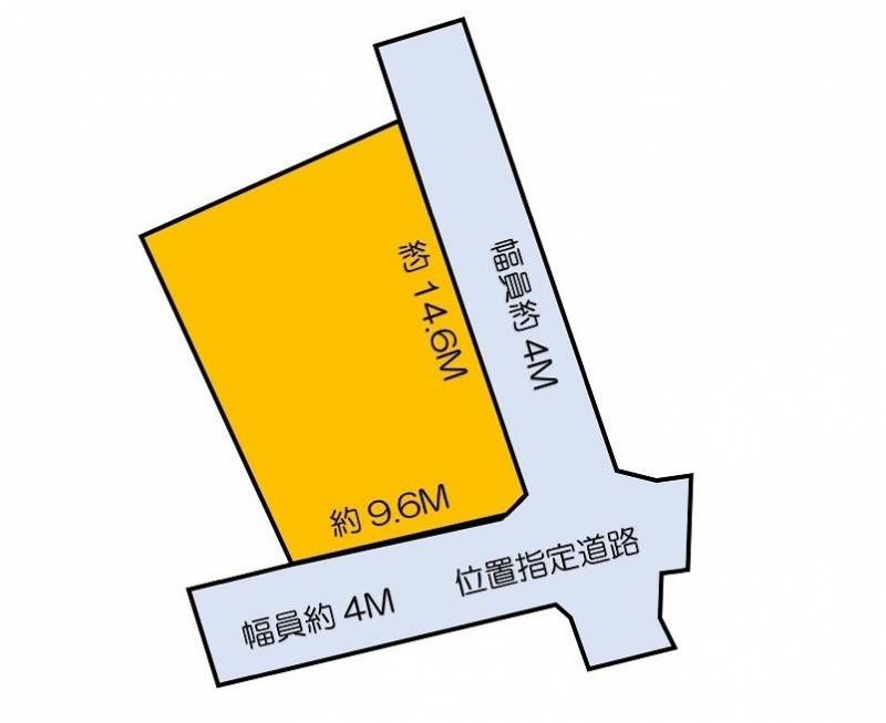 高知市新屋敷  の区画図