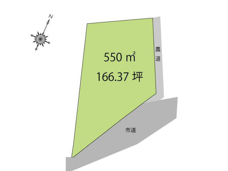 高知市大谷公園町  の区画図
