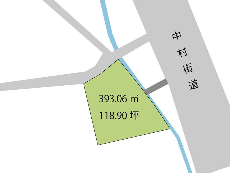 高知市朝倉丁  の区画図