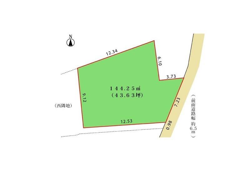 高知市宝町  の区画図