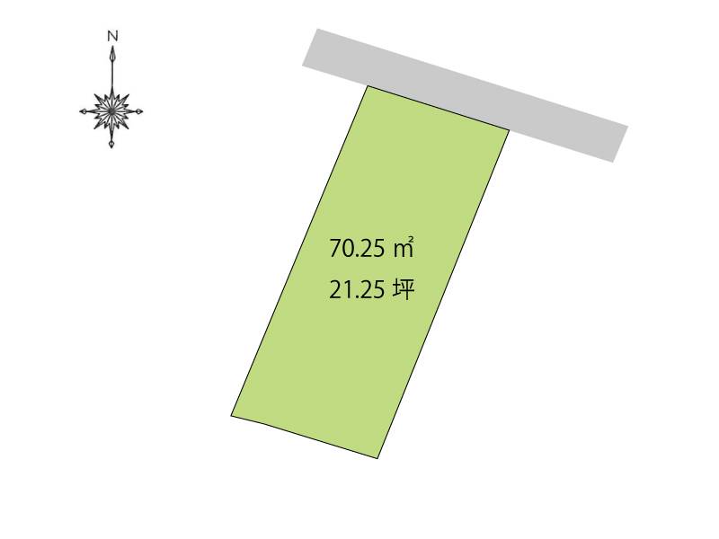 高知市日の出町  の区画図