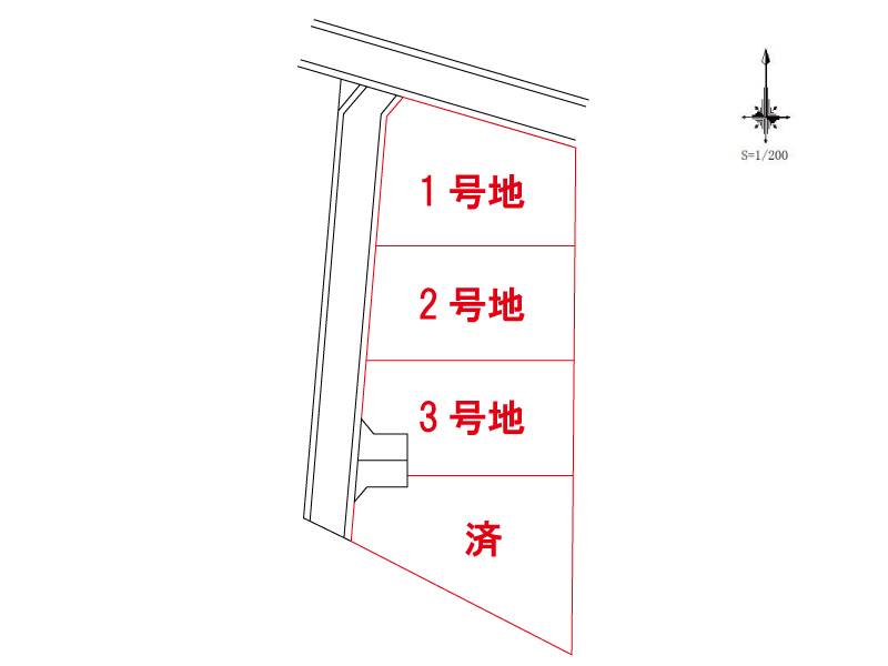 高知市朝倉丙  の区画図