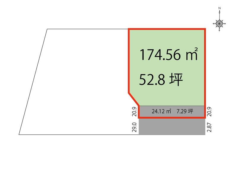 高知市介良乙  の区画図