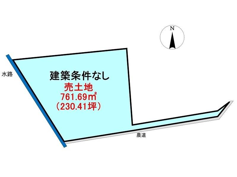 高知市中久万  の区画図