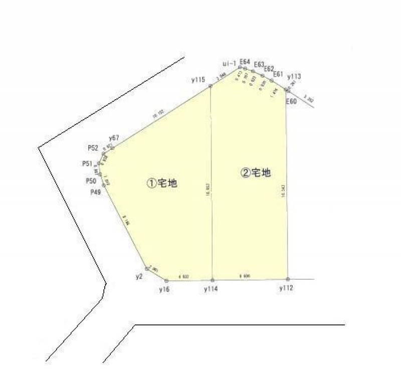 高知市福井町  の区画図