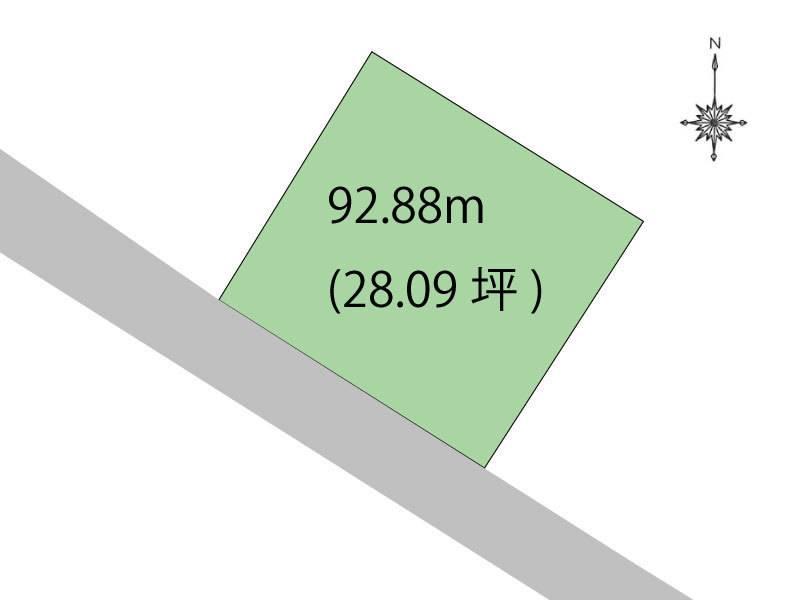 高知市竹島町  の区画図