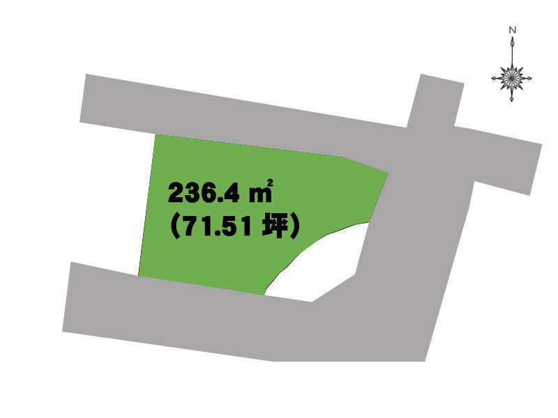 高知市鴨部  の区画図