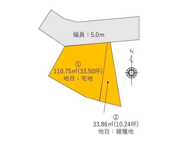 高知市中須賀町  の区画図