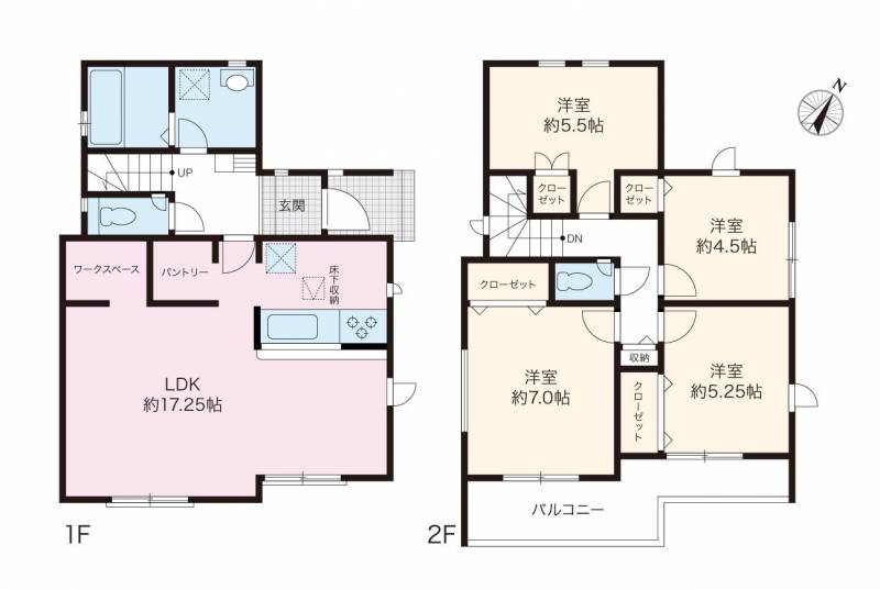 土佐市蓮池 一戸建 の間取り画像