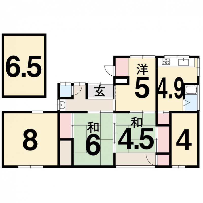 土佐市宇佐町宇佐 一戸建 の間取り画像