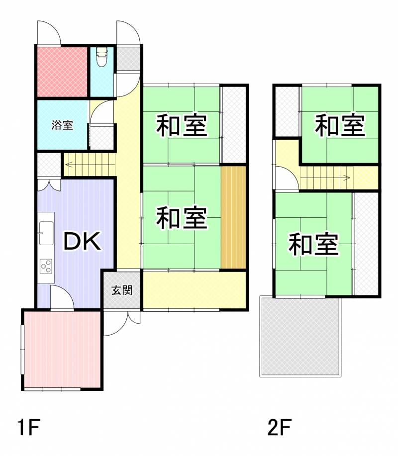 土佐市宇佐町宇佐 一戸建 の間取り画像