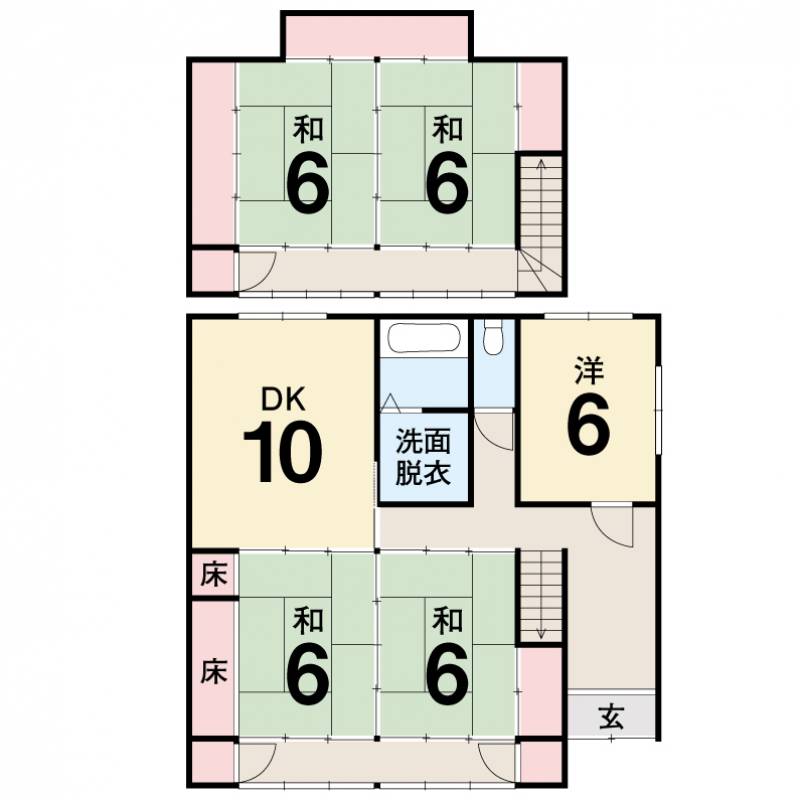 土佐市新居 一戸建 の間取り画像