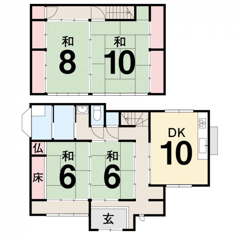 安芸市本町 一戸建 の間取り画像