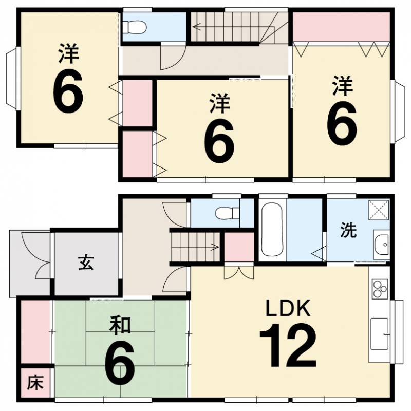 高知市針木南 一戸建 の間取り画像