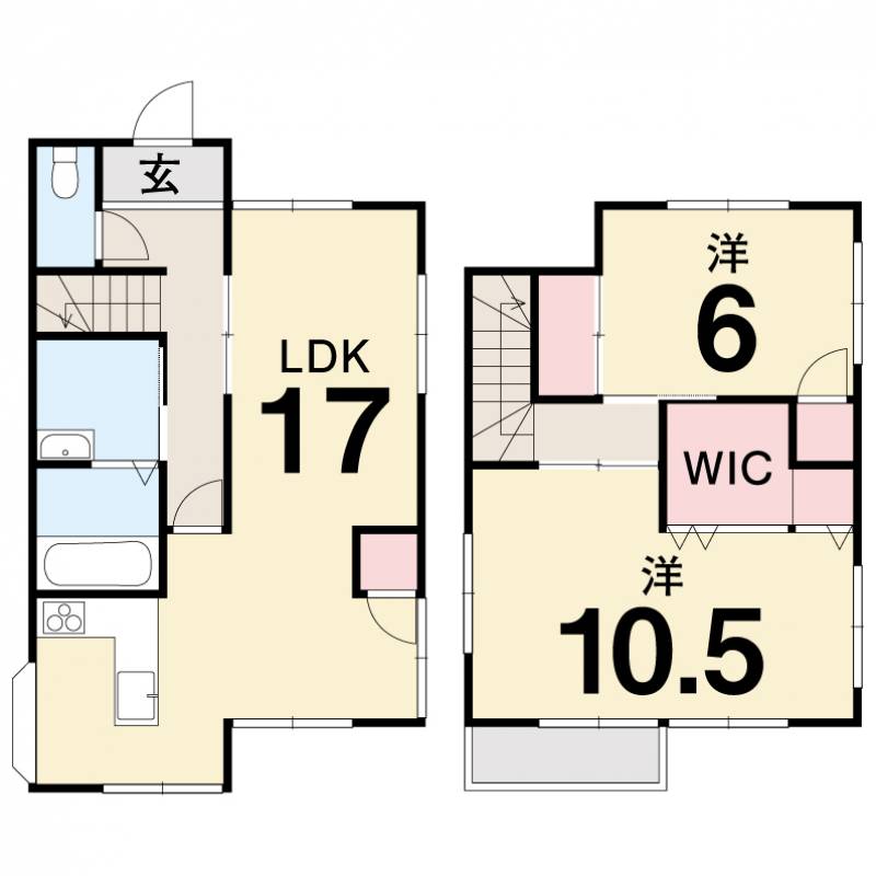 高知市福井町 一戸建 の間取り画像