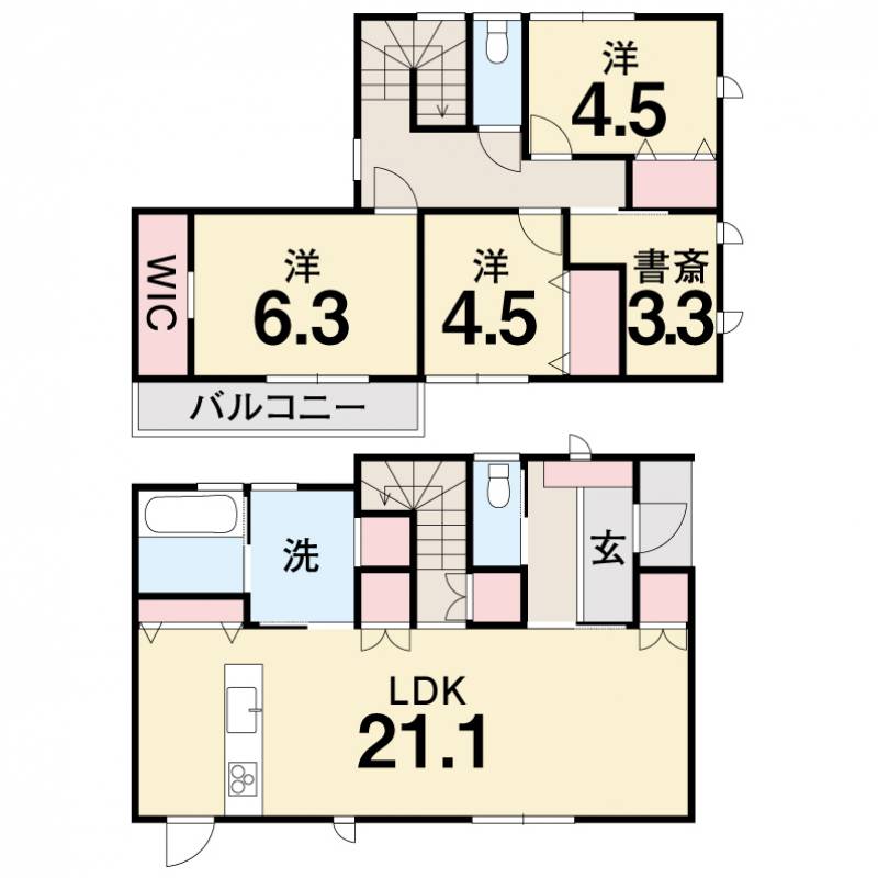 室戸市領家 一戸建 の間取り画像