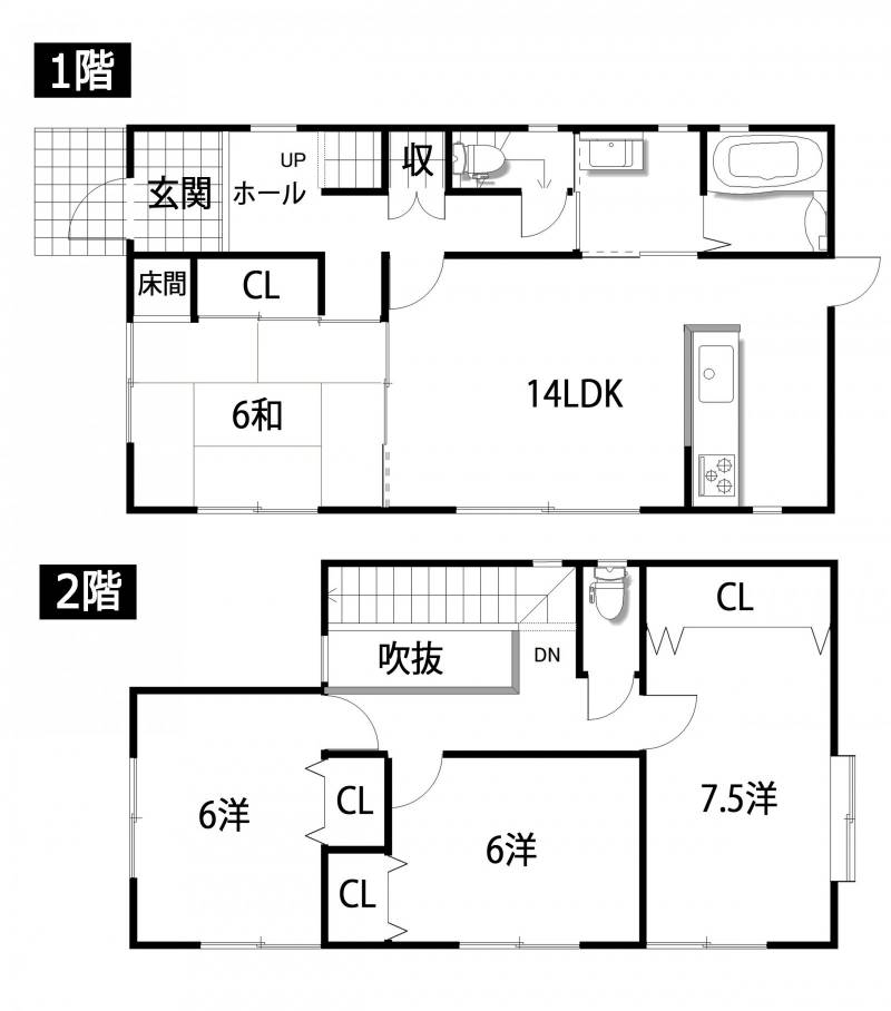 香南市野市町兎田 一戸建 の間取り画像