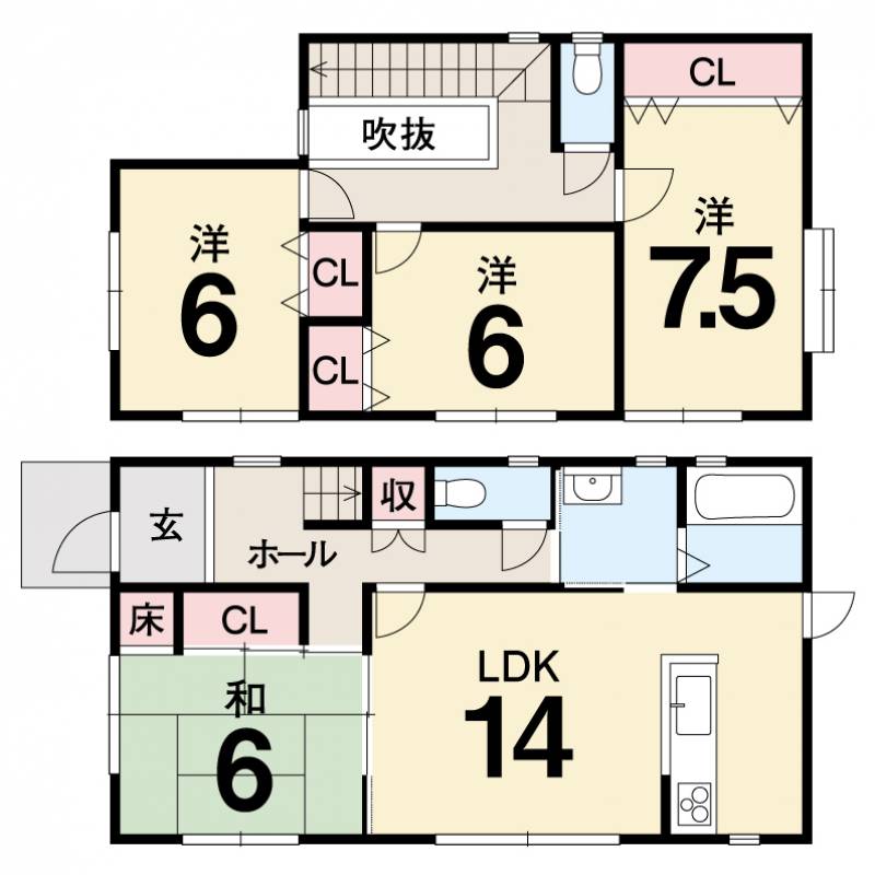 香南市野市町兎田 一戸建 の間取り画像