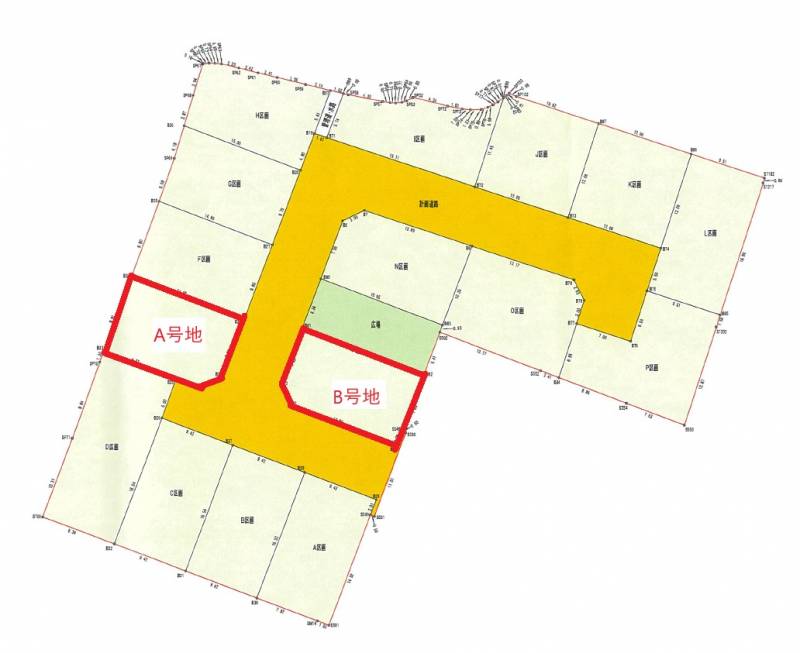 南国市大そね甲 ファインコート大そねpart2A号地の区画図