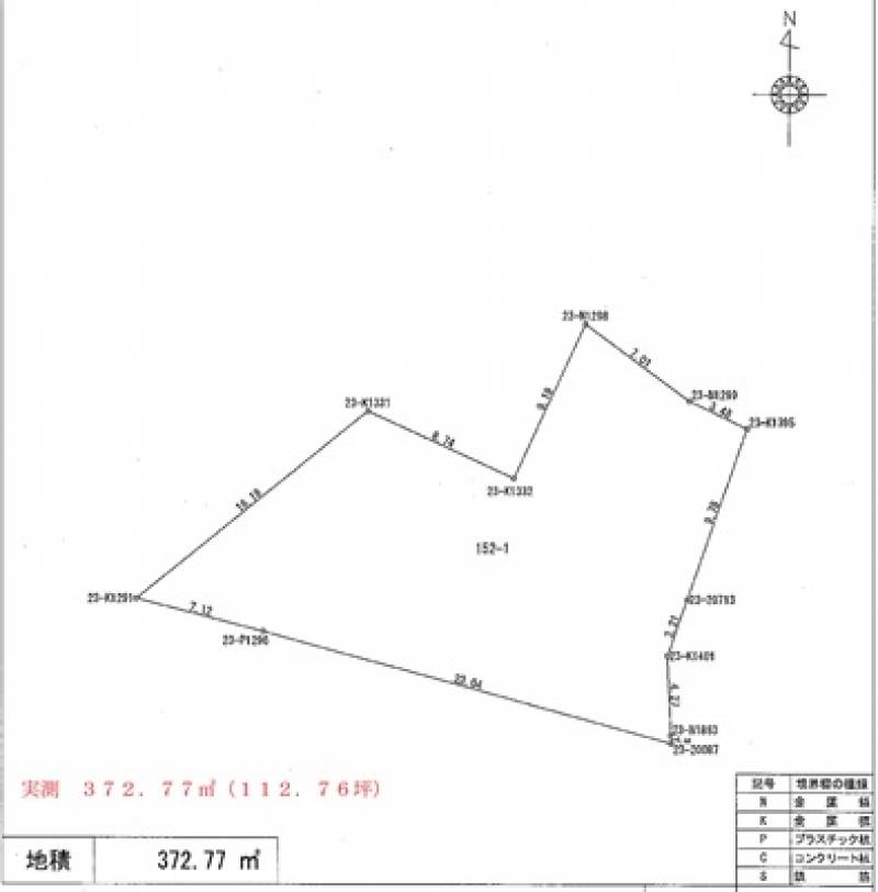 高知市孕西町 の区画図