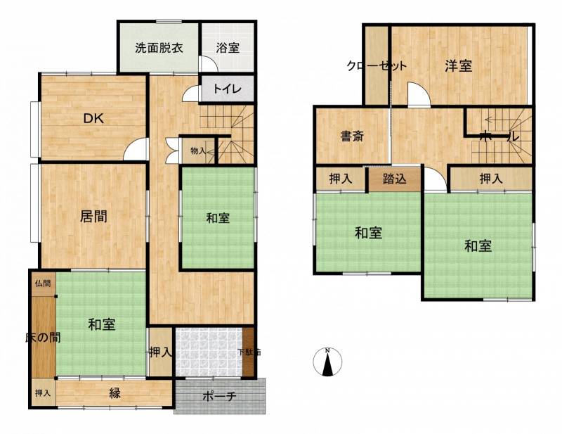 高知市仲田町 一戸建 の間取り画像