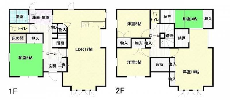 吾川郡いの町天王南 一戸建 の間取り画像