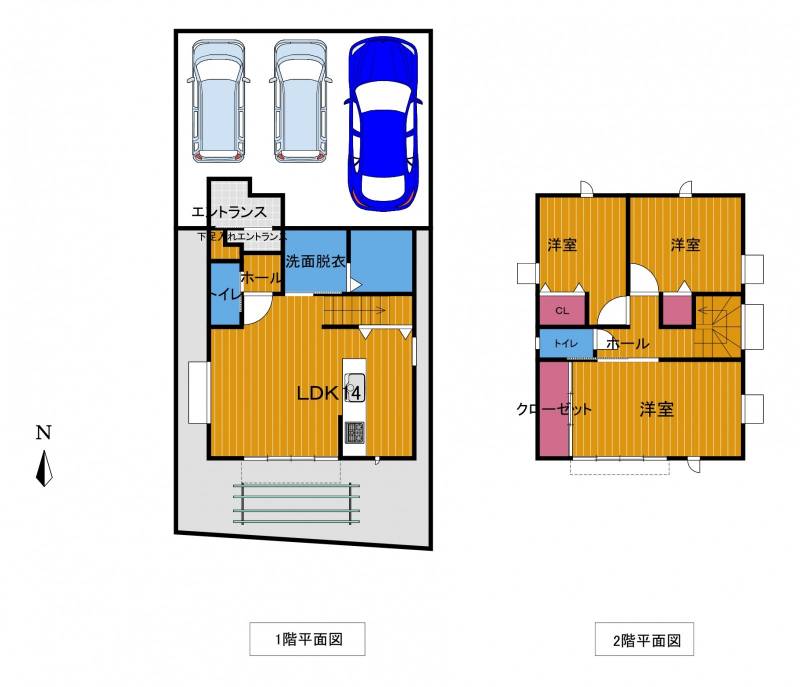 高知市介良 一戸建 の間取り画像