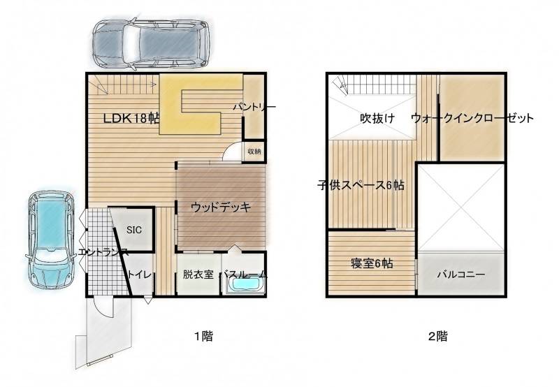 高知市神田 一戸建 の間取り画像