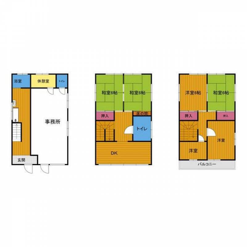 高知市潮新町 一戸建 の間取り画像