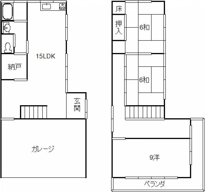 香南市野市町西野 一戸建 の間取り画像