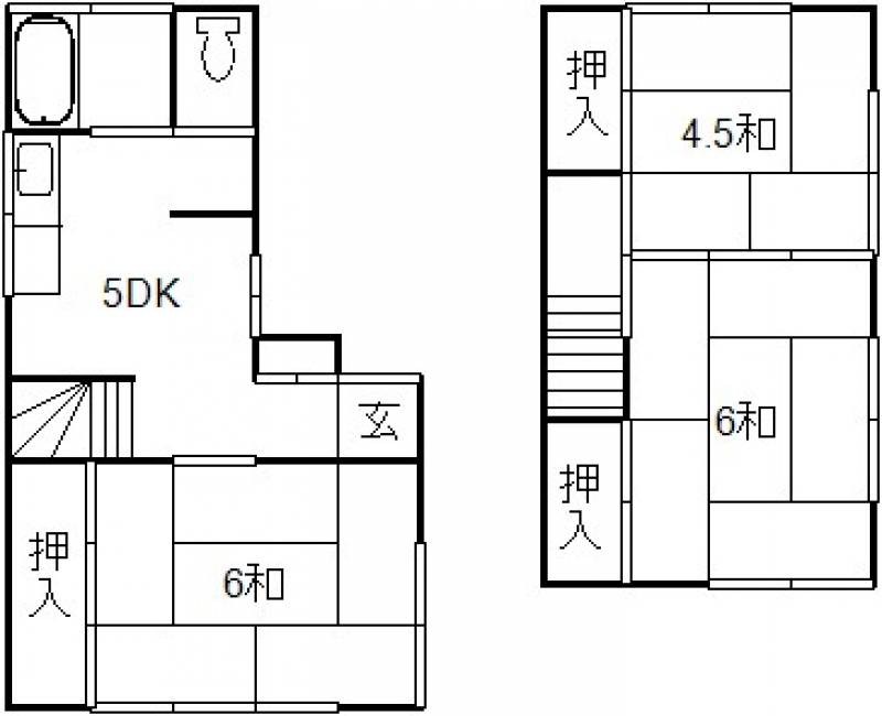 高知市一宮東町 一戸建 の間取り画像