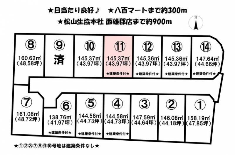 松山市針田町  の区画図