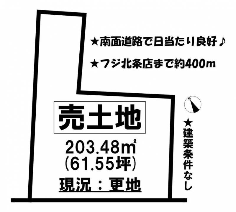 松山市北条辻  の区画図