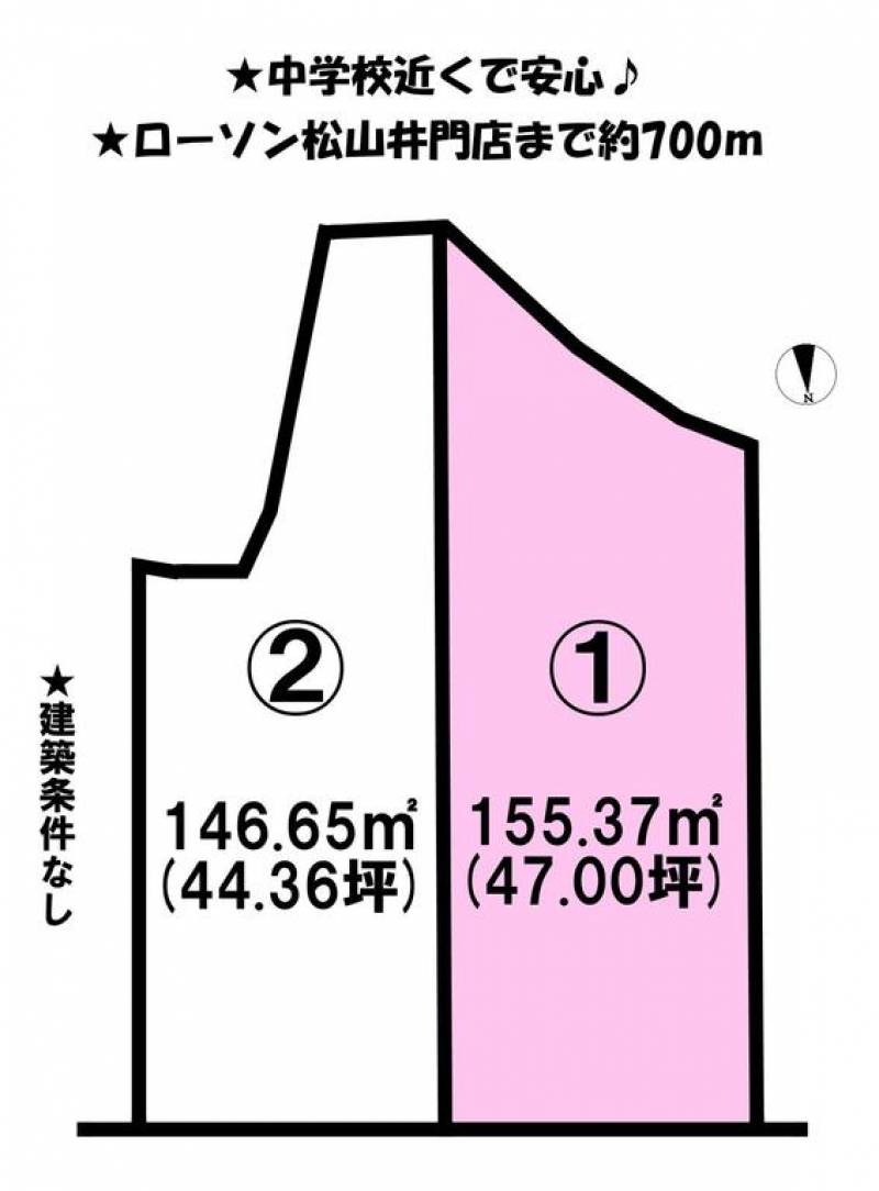 松山市土居町  の区画図