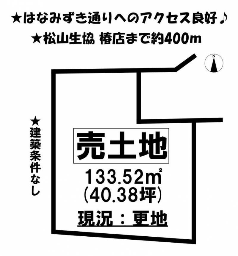 松山市古川南  の区画図